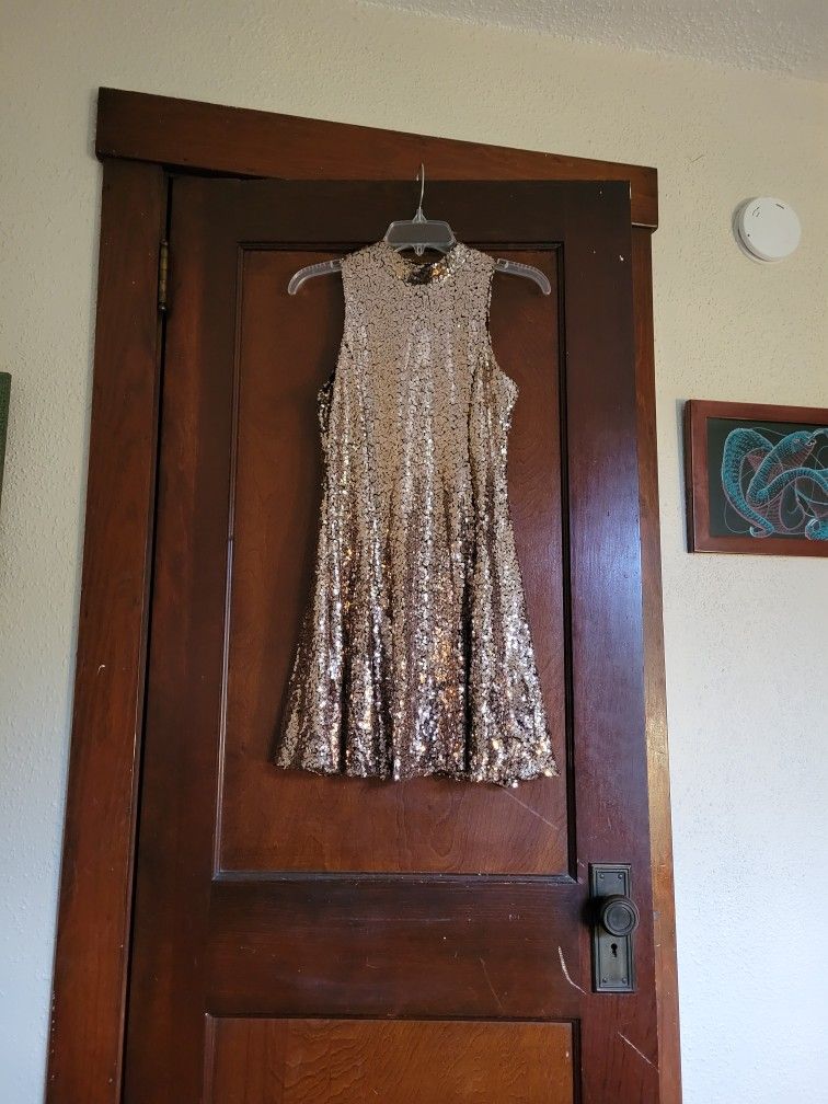 Sequins Gold Dress