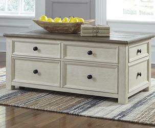 Farmhouse Coffee Table with Drawers Bob’s discount furniture Ashley