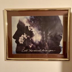 Framed Christian Art Print “ Let His Mind Be In You”