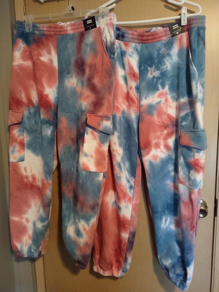 2 pairs of cargo jogger pants NWT women's L and XL from Charlotte Russe