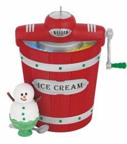 NEW IN BOX Hallmark Keepsake 2025 Nellco Ice Cream Maker Musical Ornament With Light – Magic  🍦🎄 A little old-fashioned ice cream shop magic for you