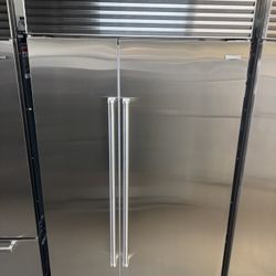 Sub Zero 48” Stainless Steel Built In Side By Side Refrigerator 
