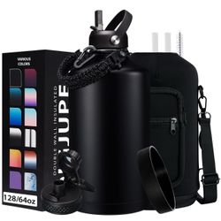 Brand New 128oz Insulated Water Bottle - 1 Gallon, Stainless Steel