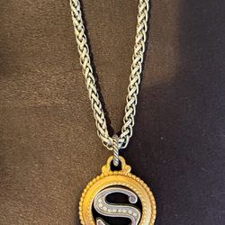 Brighton Monogram “S” Pendant Necklace 18” Long 
