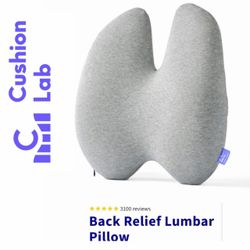 CUSHION LAB Back Relief Lumbar Pillow “for office chair”.