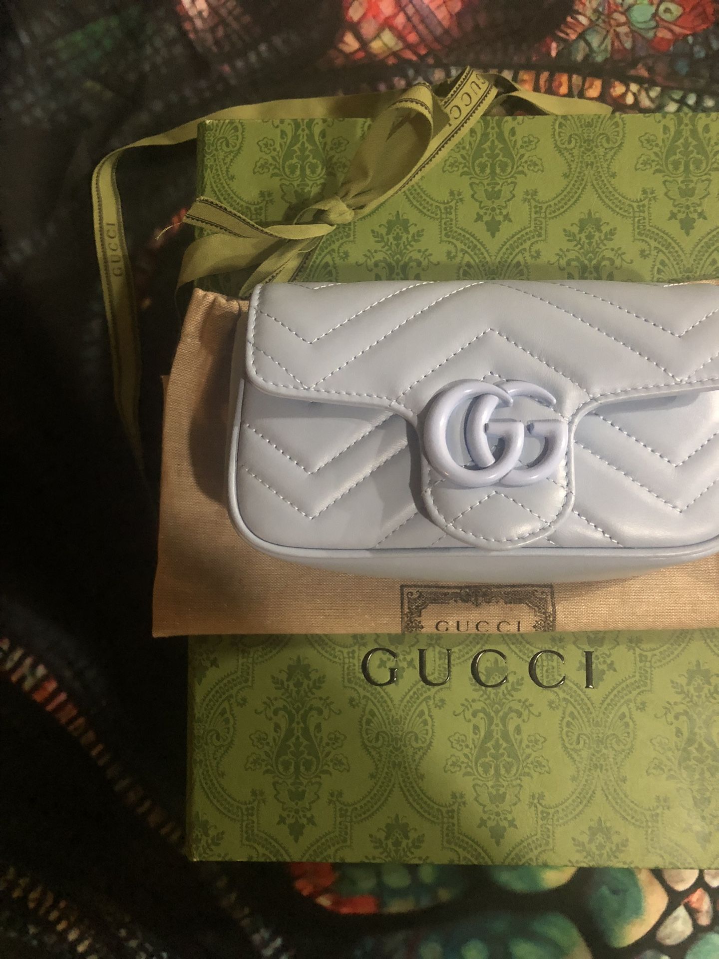 Gucci Shoulder Bag Blue monochrome Marmont Mini 2 0 nWOT
