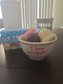 Ceramic ice cream bowl