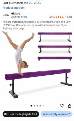 Gymnastics beam originally $375