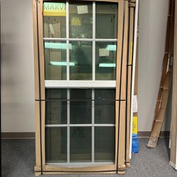 Marvin Single Hung Window 36 7/8” X 76” With lag Grids 6/6
