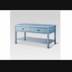 Windham Coffee Table Teal Blue Threshold !!!