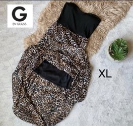 Guess Chiffon Leopard Dress Brand New 
