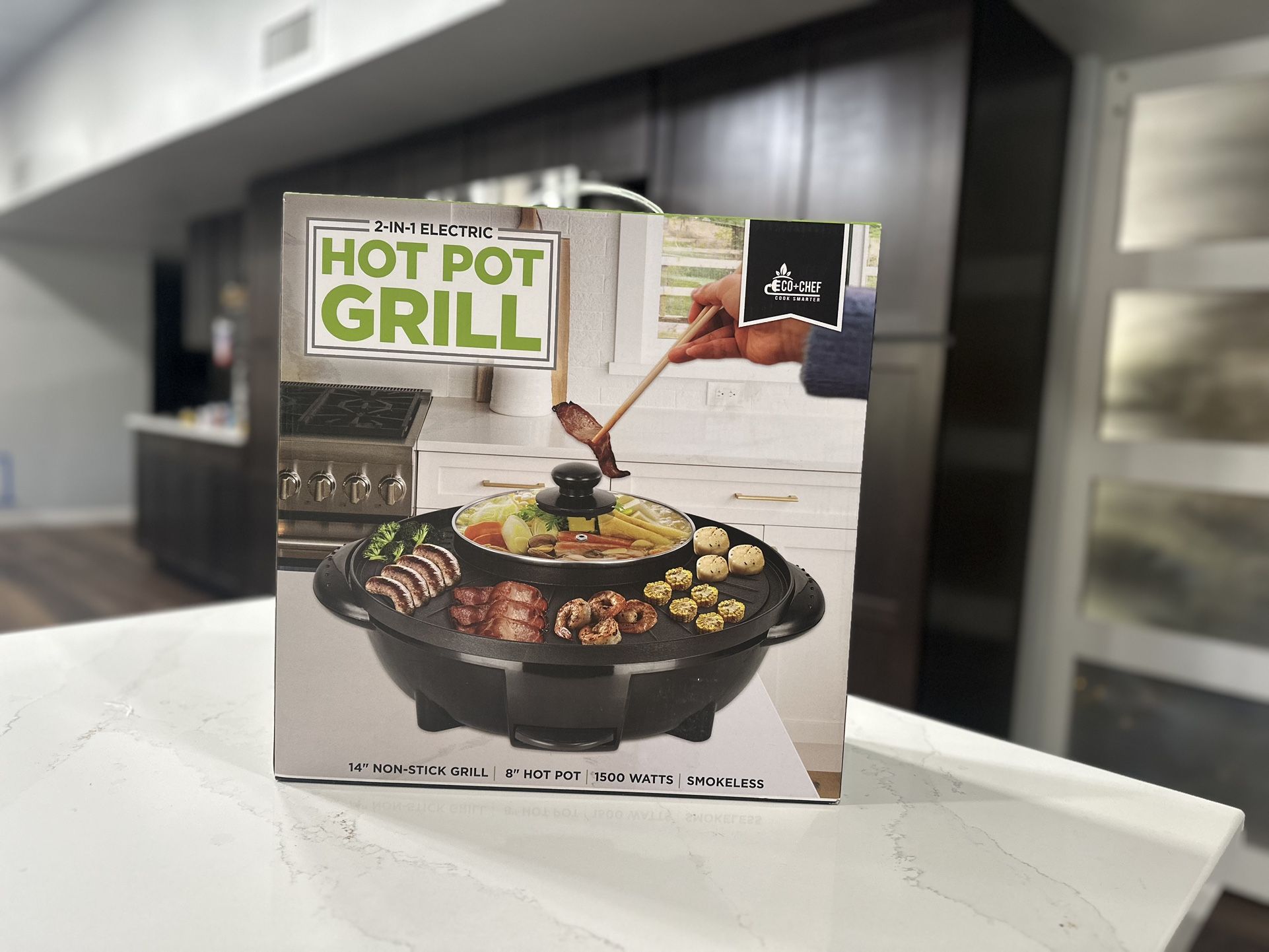 NIB 2-IN-1 Electric Hot Pot Grill!!!!!