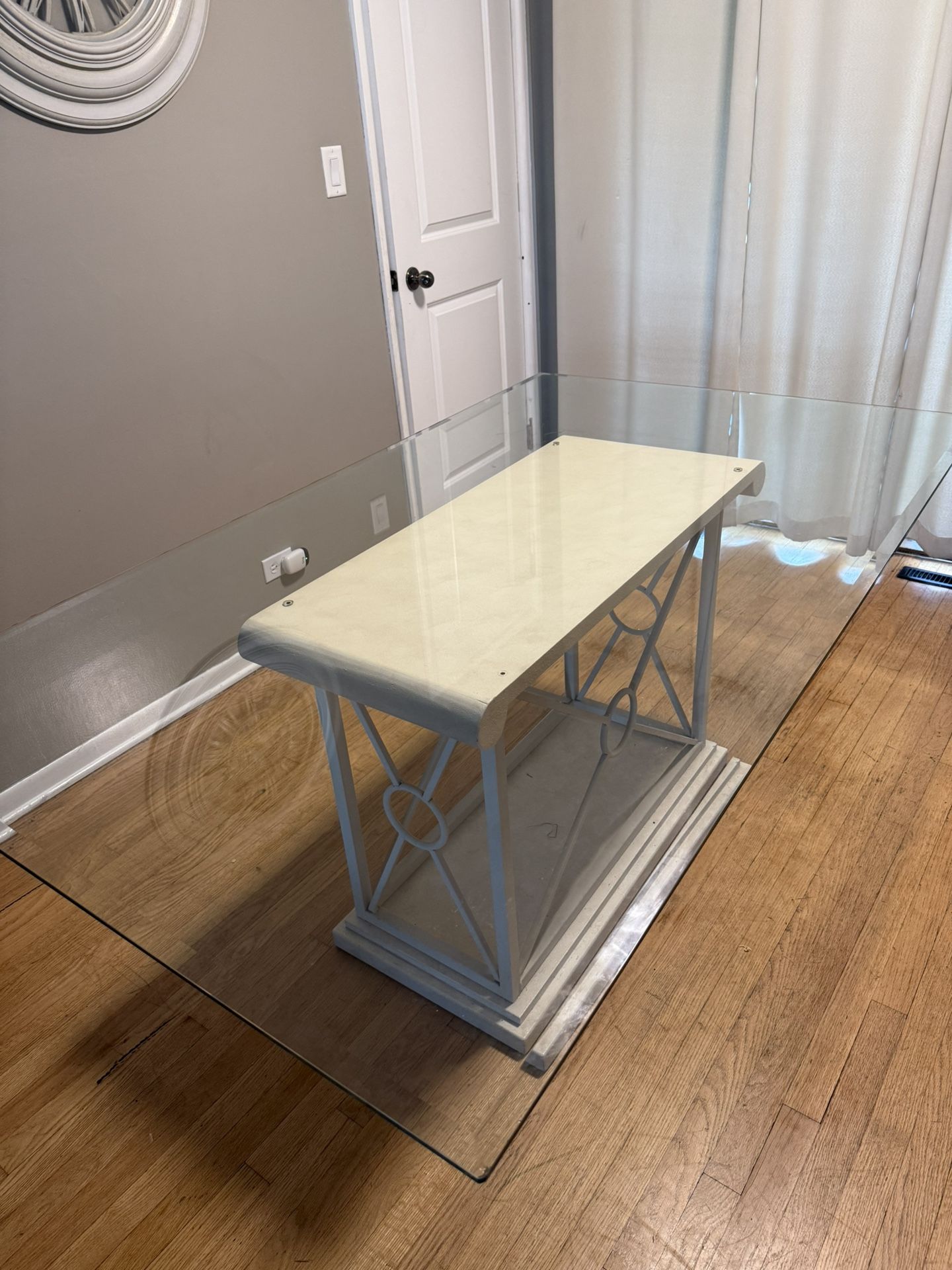 2 piece Glass Table