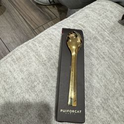 8 Gold Plated Spoons 