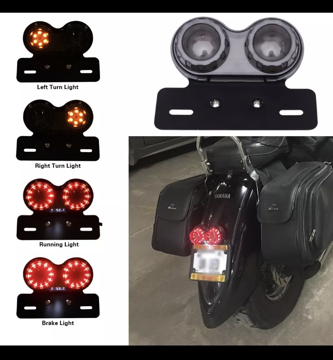 Motorcycle Brake/Turn Signal Combo 