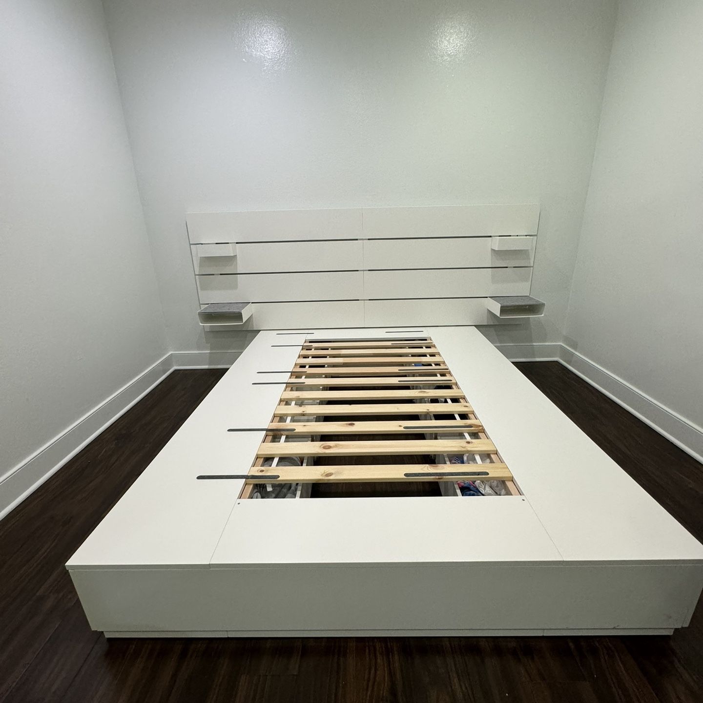 Queen Size Bed Frame With Storage With Headboard