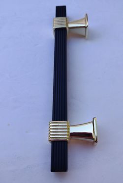3.75" In Black Gold Brass Cabinet Dresser Handle Pull Custom 3 3/4 Inch