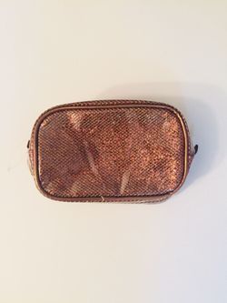 Chocolate color cosmetic bag makeup bag