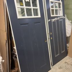 Double Door Slab No Frame 36x80 X 2