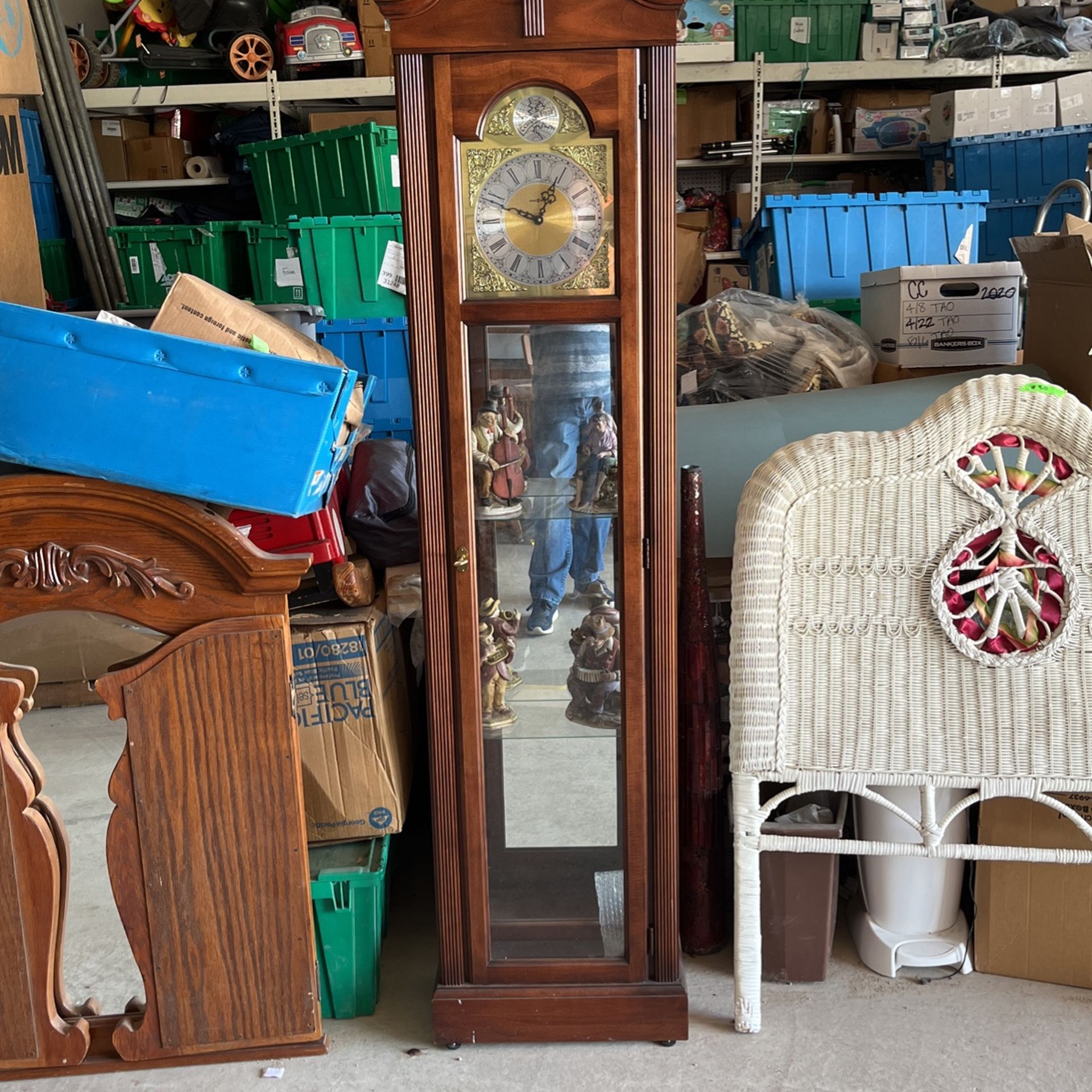 Grandfather Clock /curio Cabinet