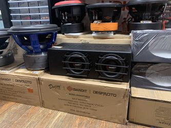 New 6.5” Car Audio Subwoofers + Tune Port Enclosure $220 Each 