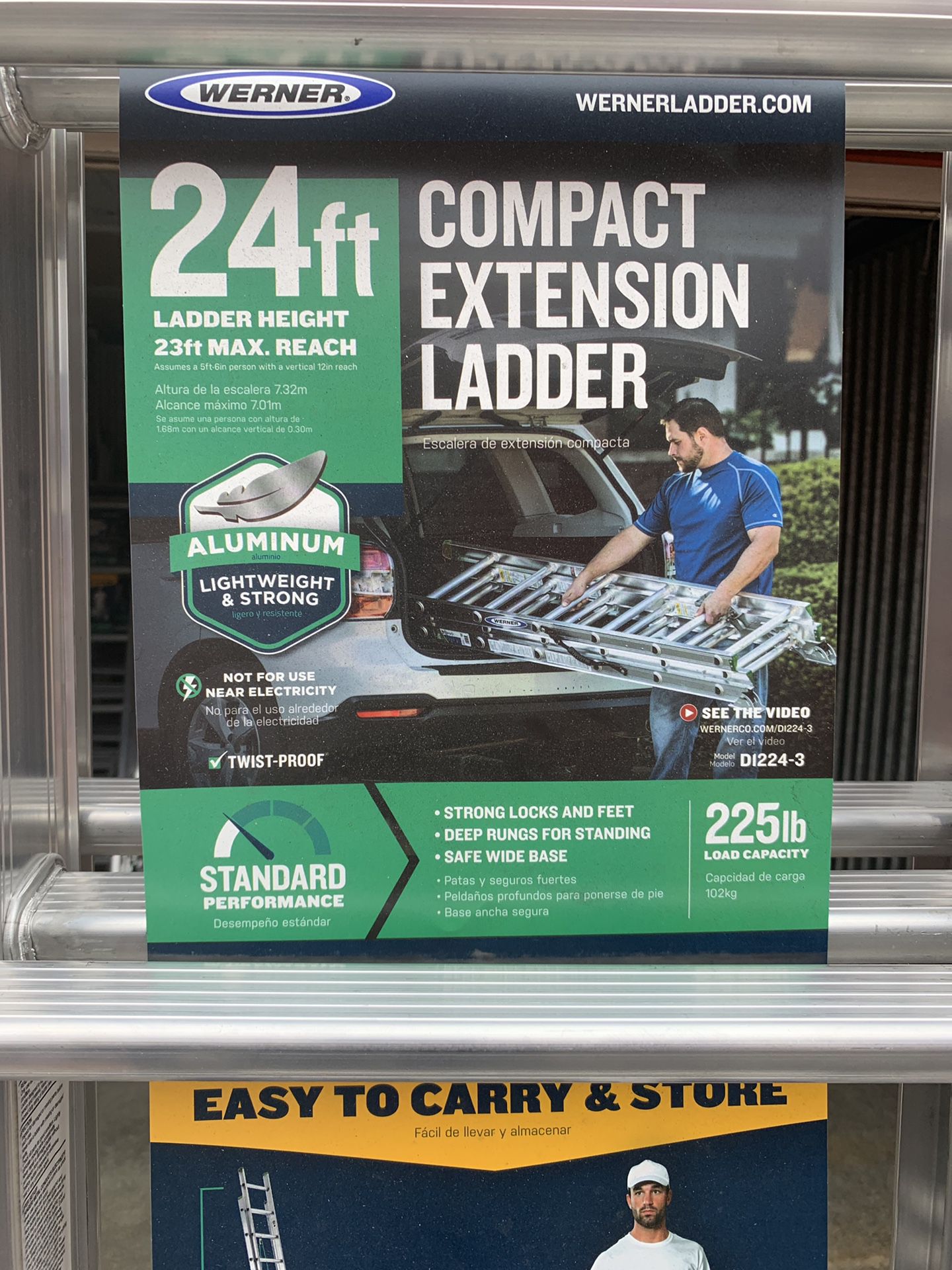 24’ Extension Ladder. NEW