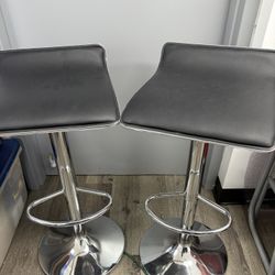 Black & Chrome Stools