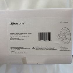 Seasons® Andes™ Acrylic Single Handle Valve Trim Kit NEW