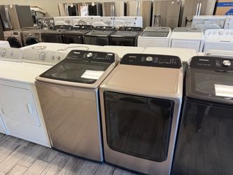 Samsung washer and dryer set electric with warranty