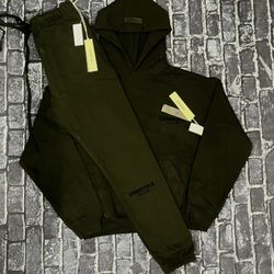 Essentials Fear of god hoodie sweatpants set black brand new