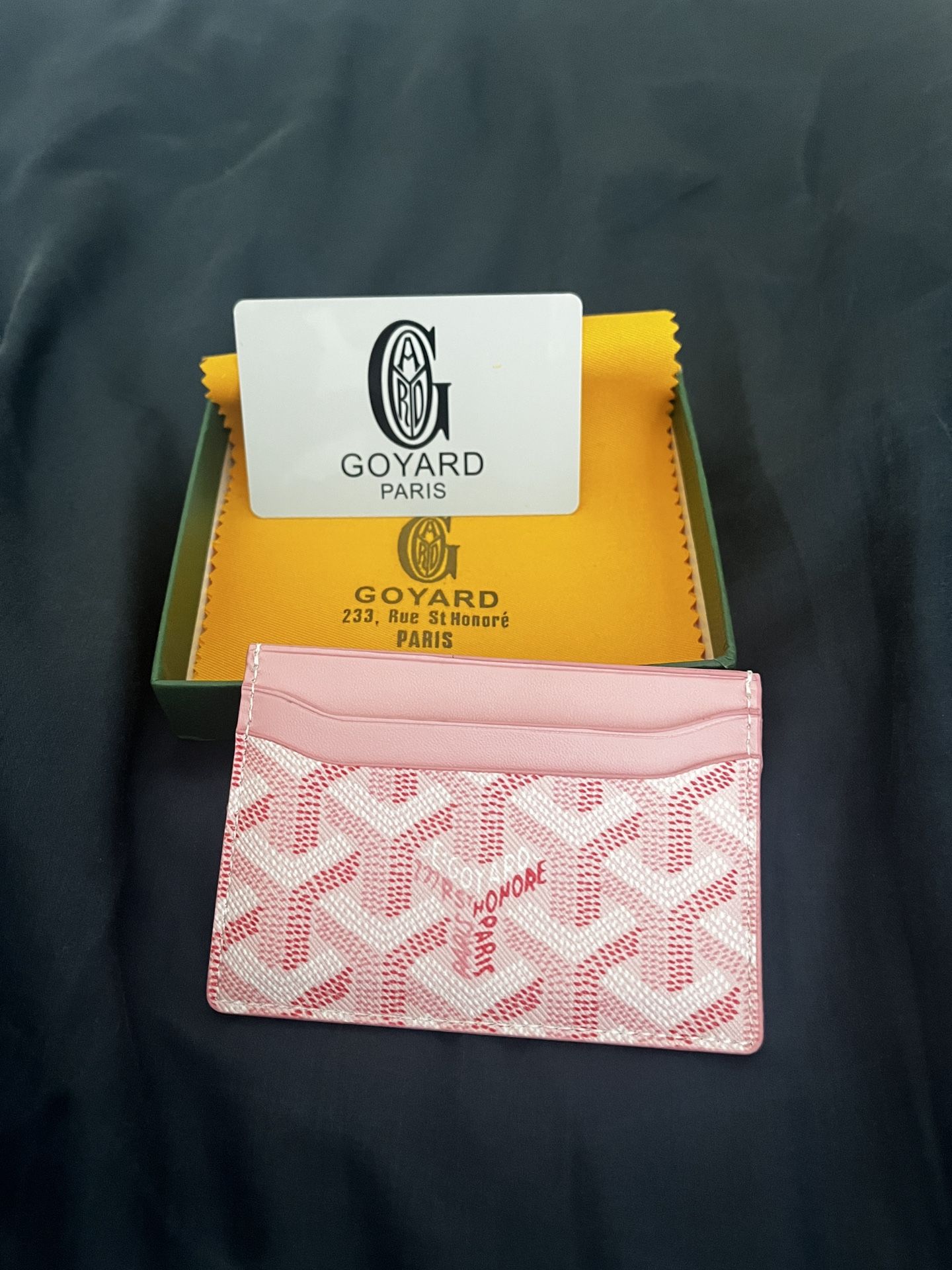 Goyard Card Wallet - Message Me