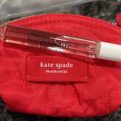 NEW KATE SPADE EAU DE PARFUM TRAVEL SPRAY IN ZIPPERED POUCH $20!!