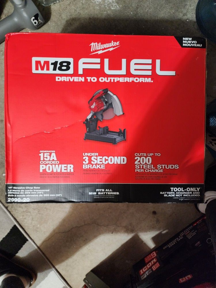 Milwaukee M18 14" Abrasive Chop Saw