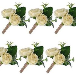 YSUCAU Handcrafted Men's Wedding Boutonniere
