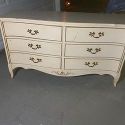 6 Drawers  WOOD DRESSER
