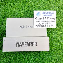 Ray-Ban Wayfarer Meta Glasses. $1 Down Today Rest In Payments NO CREDIT CHECK 