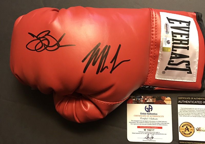 Mike Tyson & Buster Douglas AUTOGRAPHED Glove w/COA