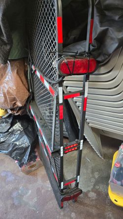 Steel Hitch Cargo Carrier, 2" Hitch, 60" x 25" Basket with Tail Lights & Reflectors