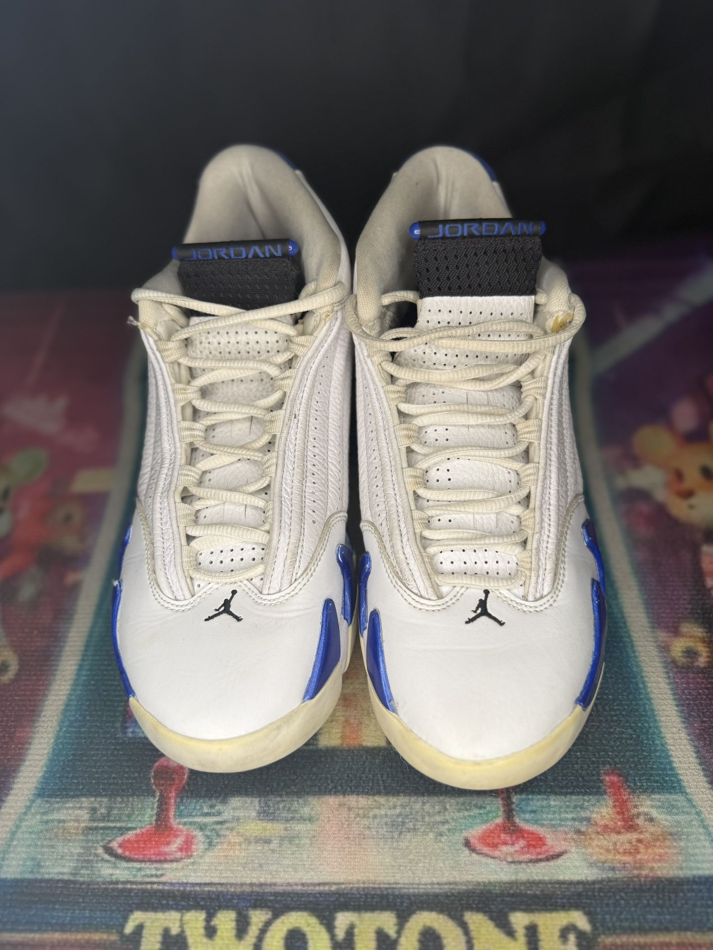 Jordan 14s White Hyper Royal 2020