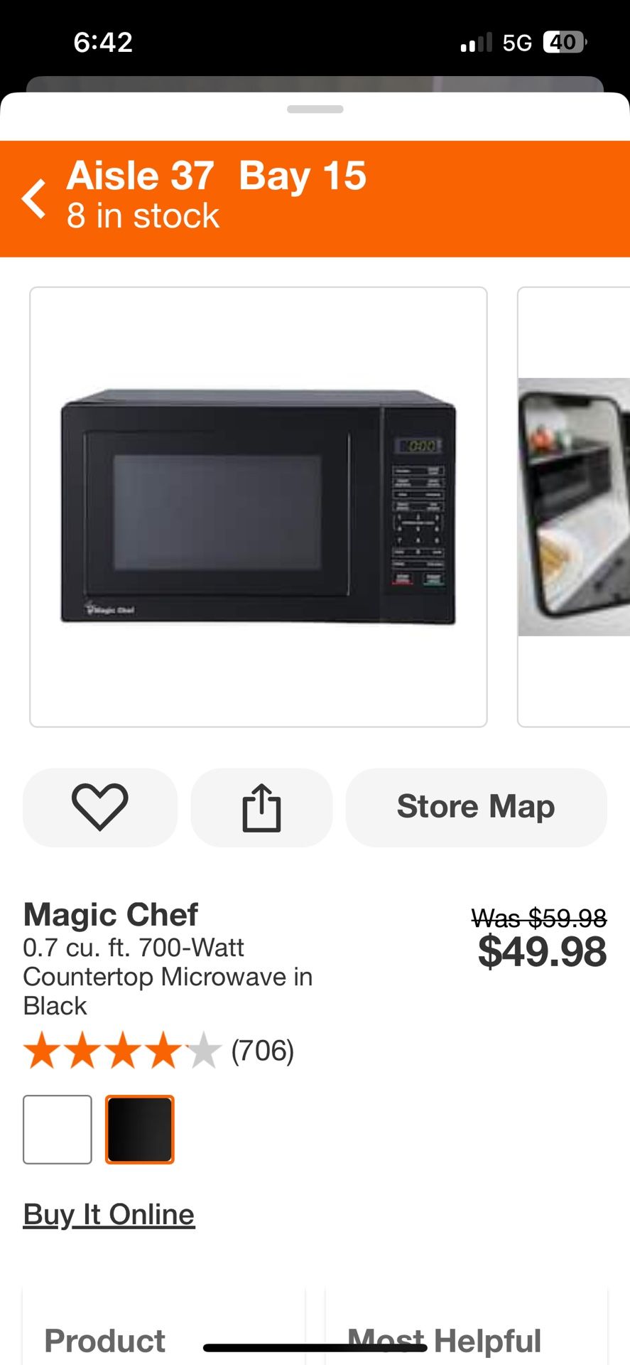 ***defective*** Magic Chef Microwave - Black