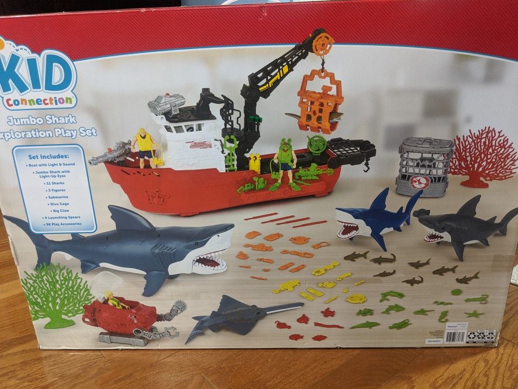 Kid Connection 81pc Jumbo Shark Exploration Play Set for Sale in Fort Mill, SC OfferUp