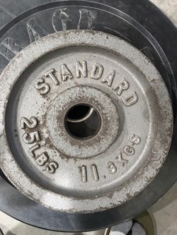 Pair of 2 Stander 25 weights (50lbs)