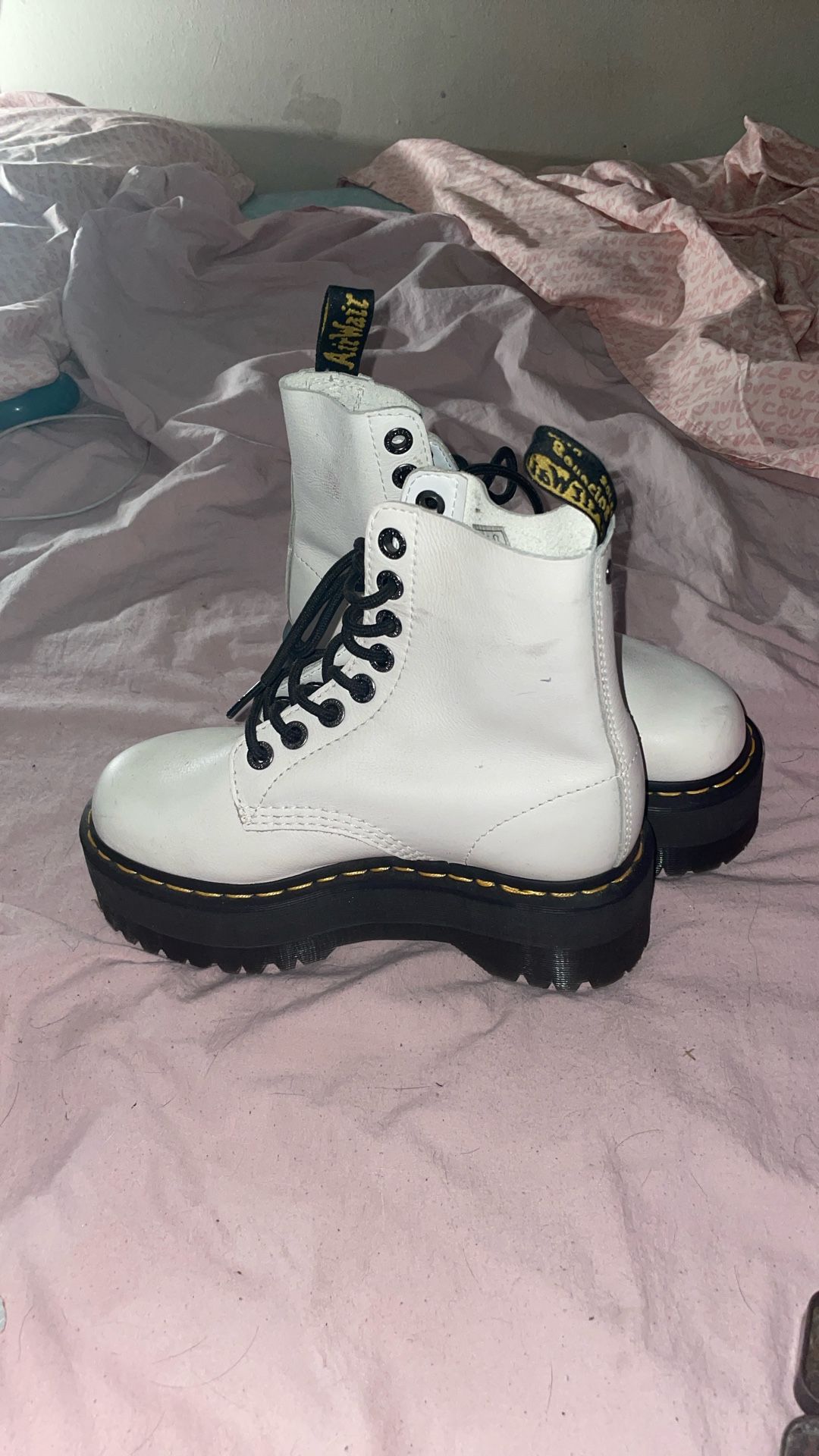 Doc Marten Platforms White