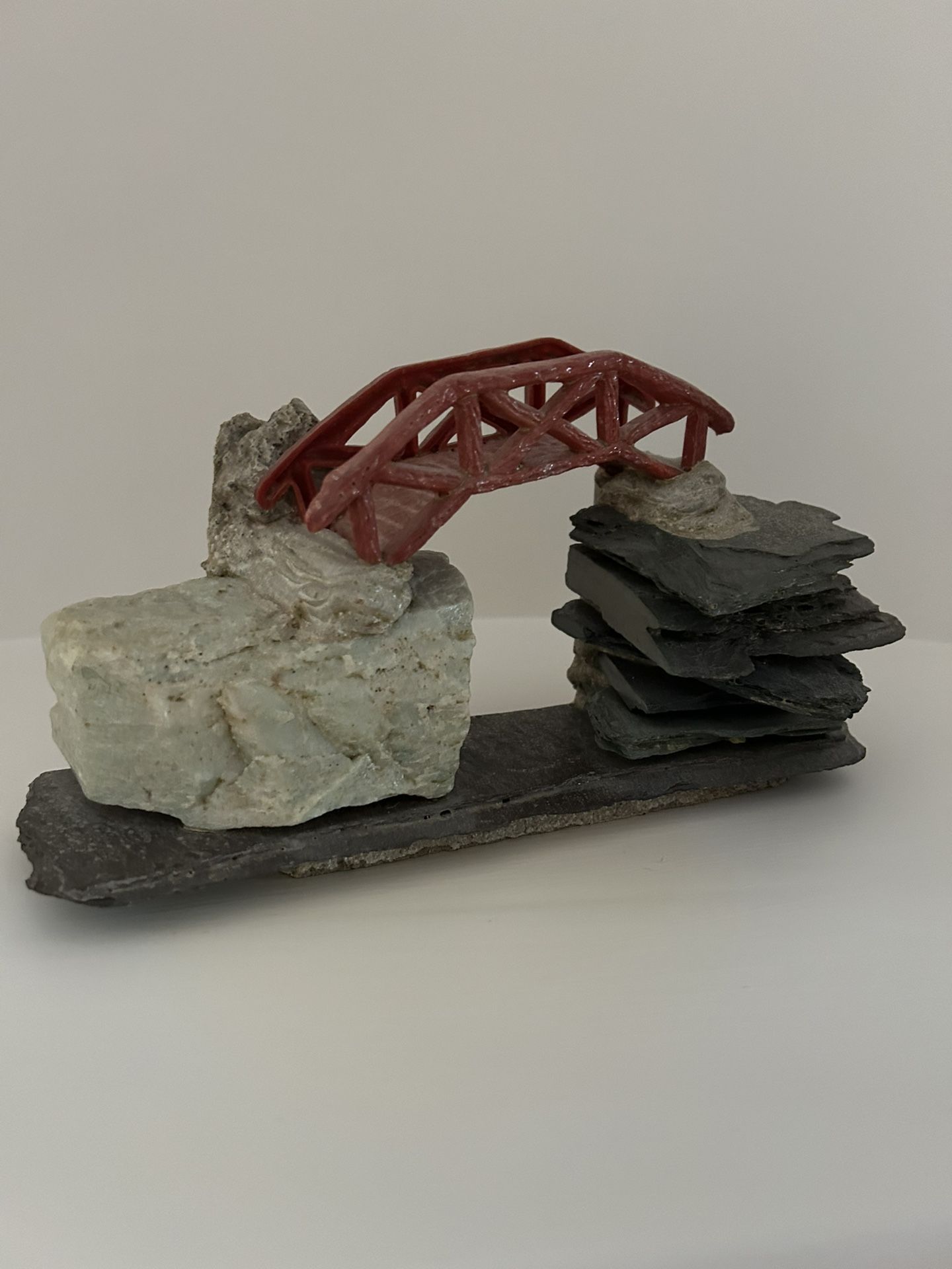 Custom Stone/Concrete Aquarium Bridge Decor Custom Made For $110 Originally, One Of A Kind!