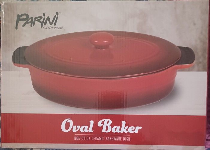 Parini Oval Baker Non Stick Ceramic Bakeware Dish