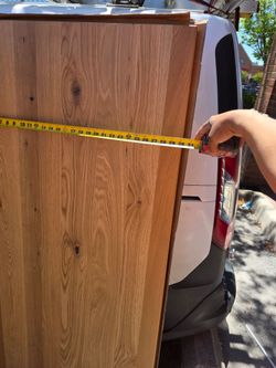 30" x 64" x 1-1/4" wood countertop