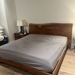 Bed Frame And 2 Matching Nightstands 