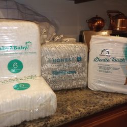 4 Packs Diapers Size 6