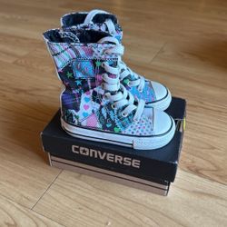 Infant Toddler Girls Converse CT Tall Patch Xhi 