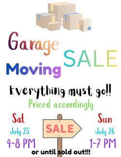 GARAGE MOVING SALE IN FLUSHING TODAY AND TOMORROW